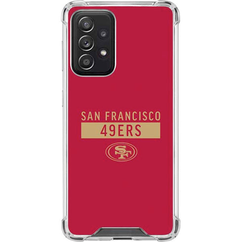 NFL San Francisco 49ers Red Performance Series Galaxy A52 5G Clear Case